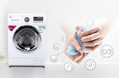LG智能手洗一級能耗變頻滾筒洗衣機WD-T12412DG 高效潔凈與節能的完美融合